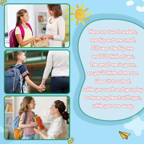 Back to School Bracelet,First Day of School Bracelet,Mommy and Me Bracelets in Saudi Arabia