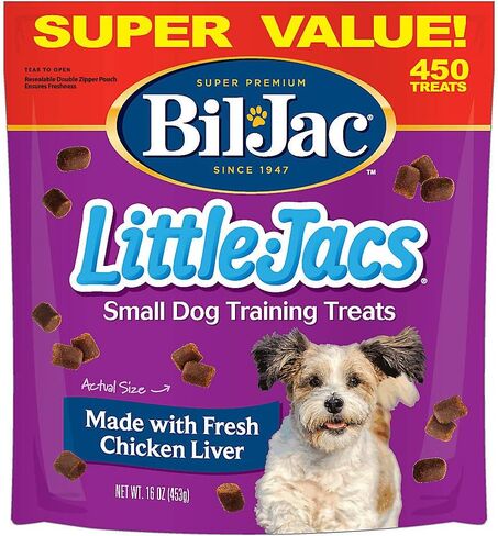Bil-Jac Little Jacs Small Dog Training Treats - Soft Chicken Liver Dog Treats for Puppy Rewards - Real Chicken, No Fillers, 10oz Resealable Double Zipper Pouch (2-Pack) in Kuwait