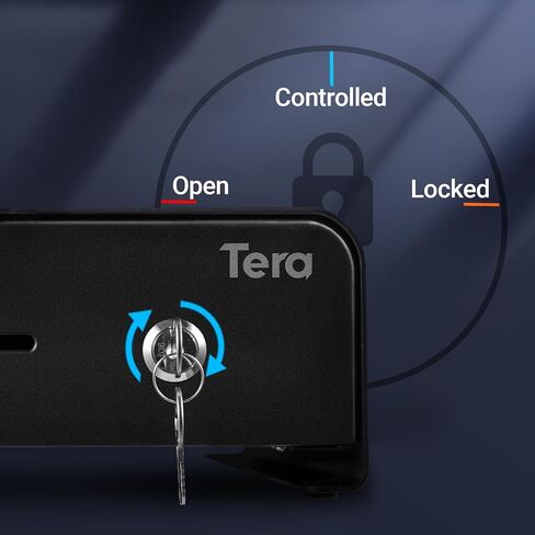 درج تسجيل النقدية Tera مقاس 13 بوصة: فتح تلقائي مع 6 مفاتيح للخدمة الشاقة 4 فاتورة 4 عملات معدنية قابلة للإزالة، فتحة وسائط صينية النقود 24 فولت RJ12، زاوية دائرية لقفل المفاتيح لنظام نقاط البيع، الشركات الصغيرة، البيع بالتجزئة 335R أسود in Kuwait