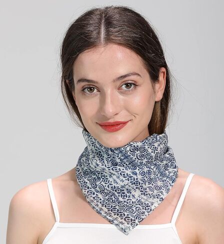 100% Mulberry Silk Scarf Mask with Filter Pocket, UV Protective Neck Gaiter with Adjustable Ear Loops in Saudi Arabia