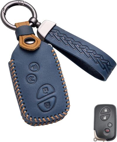 for Lexus Key Fob Cover Leather Car Key Case Keychain Fob Holder in Saudi Arabia