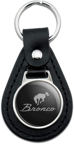 GRAPHICS & MORE Ford Bronco Black Leather Keychain Collection in Saudi Arabia