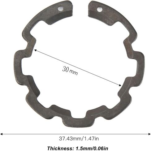 AC Compressor Clutch Snap Ring, 50Pcs C-Clip Snap Retaining Clip Rings Set Thickness 1.5mm OD 37.43mm ID 30mm for B5 AC Compressor Clutch Shaft in Saudi Arabia