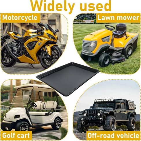 3 قطع كبيرة جدًا من وعاء تنقيط الزيت التلقائي - 28 × 20.5 × 1.4 بوصة صينية تنقيط الزيت لصينية الزيت البلاستيكية أسفل السيارة، صينية بديلة لوعاء التقاط الزيت للحفاظ على أرضية المرآب وغرفة العرض آمنة ونظيفة in Kuwait