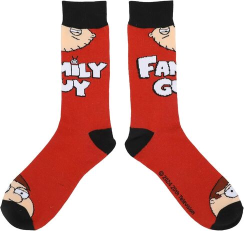 Bioworld Family Guy Character Art Men's 5-Pair Casual Crew Socks in Saudi Arabia