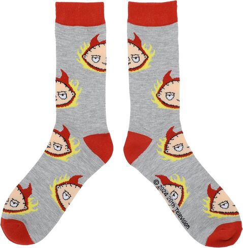 Bioworld Family Guy Character Art Men's 5-Pair Casual Crew Socks in Saudi Arabia