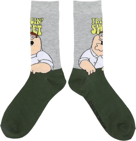Bioworld Family Guy Character Art Men's 5-Pair Casual Crew Socks in Saudi Arabia