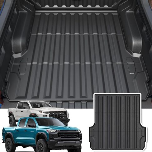 Truck Bed Mat with Raised Edge for 2023-2024 Chevy Colorado/GMC Canyon 5 FT Accessories, All Weather TPE Thickness Pickup Bed Liner(23-24 Colorado & Canyon 5FT) in Saudi Arabia