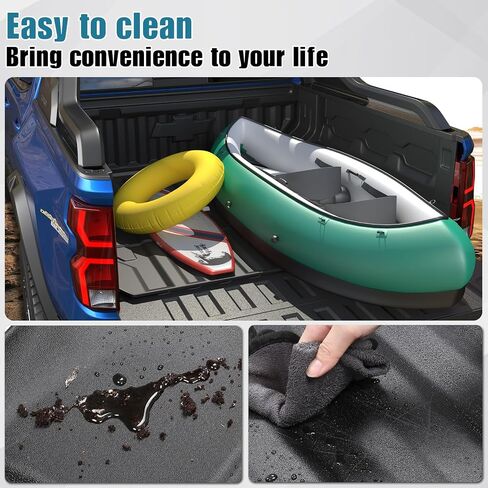 Truck Bed Mat with Raised Edge for 2023-2024 Chevy Colorado/GMC Canyon 5 FT Accessories, All Weather TPE Thickness Pickup Bed Liner(23-24 Colorado & Canyon 5FT) in Saudi Arabia