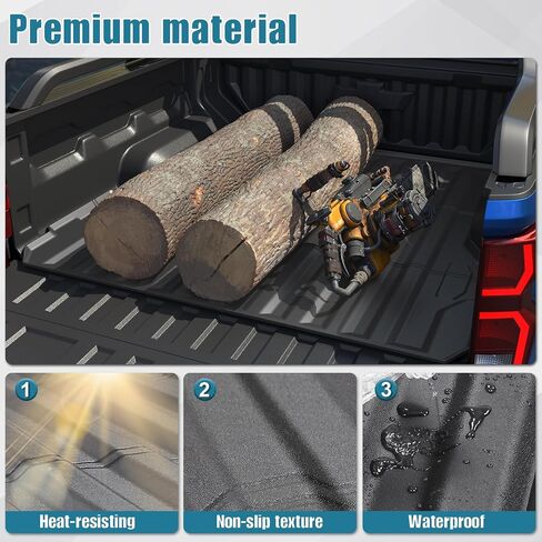 Truck Bed Mat with Raised Edge for 2023-2024 Chevy Colorado/GMC Canyon 5 FT Accessories, All Weather TPE Thickness Pickup Bed Liner(23-24 Colorado & Canyon 5FT) in Saudi Arabia