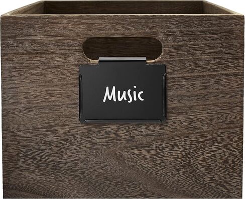 Lulalu Metal Bin and Basket Label Clips for Storage Bins. Dry Erase Chalk Marker Compatible. Replaceable Paper Insert Labels. Pack of 6 Black Metal Bin Label Holder Clips. in Kuwait