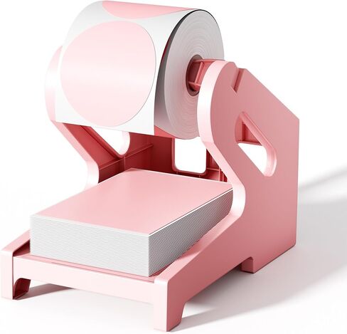 حامل ملصقات، حامل ملصقات حراري للبكرات والملصقات القابلة للطي بمروحة 4×6، لوازم ملحقات طابعة ملصقات سطح المكتب للشحن للمنزل والمكتب (أسود) حامل ملصقات in Kuwait