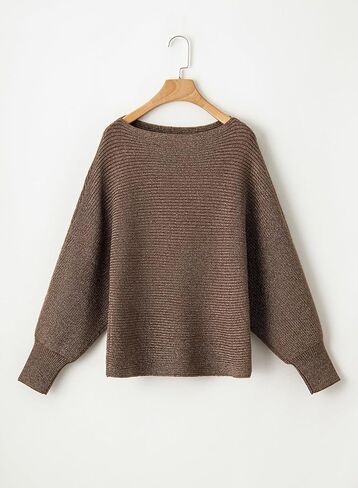 Dokotoo Women's Sweaters Off The Shoulder 2024 Fall Batwing Casual Loose Fashion Sweater Pullovers in Saudi Arabia