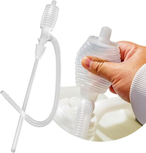 TERA PUMP Automatic Nozzle Fuel Transfer Pump, Hand Control Nozzle, Extendable Intake, 49.2 inch Outtake Hose, 2.5 GPM in Kuwait