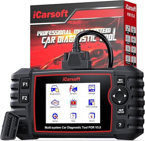 Bidirectional Diagnostic Tool for Porsche/Cayenne, iCarsoft POR V3.0 (Enhance Version) All System OBD2 Scanner, 23+Special Service Code Reader for Porsche, Battery Test, Auto VIN in Saudi Arabia