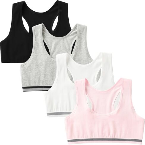 Bras for Girls Seamless Cami Bralettes Sports Solid Vest Unpadded Bra in Saudi Arabia