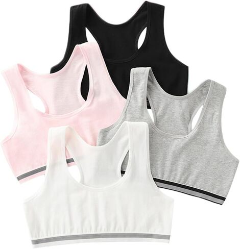 Bras for Girls Seamless Cami Bralettes Sports Solid Vest Unpadded Bra in Saudi Arabia