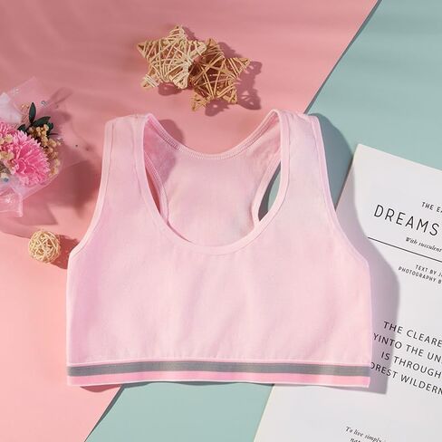 Bras for Girls Seamless Cami Bralettes Sports Solid Vest Unpadded Bra in Saudi Arabia