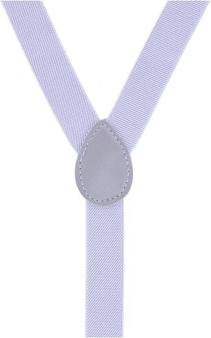 CTM® Men's Solid Fashion Color Bow Tie and Suspender Set in Saudi Arabia