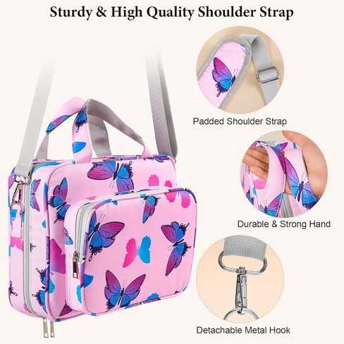 ICOSY Bible Covers for Women Girls Bible Cover Case Large Bible Bag with Detachable Shoulder Strap, Bible Case Study Supplies in Kuwait