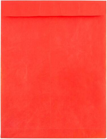 JAM PAPER Tyvek Tear-Proof Open End Catalog Envelopes - 10 x 13 - Red - 25/Pack in Saudi Arabia