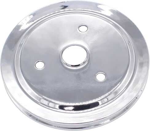 Black Steel Crankshaft Pulley Single-Groove SWP Short Water Pump - Compatible with Small Block Chevy SBC 262 265 267 283 302 305 307 327 350 400 in Saudi Arabia