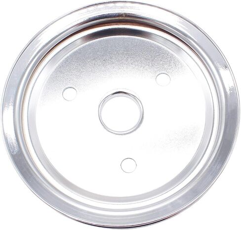 Black Steel Crankshaft Pulley Single-Groove SWP Short Water Pump - Compatible with Small Block Chevy SBC 262 265 267 283 302 305 307 327 350 400 in Saudi Arabia