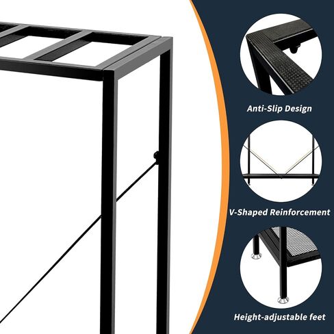 tongmo 40 Gallon Fish Tank Stand, 2 Stands Metal Aquarium Stand, Aquarium Turtle Tank (40 Gallon-Black) in Kuwait