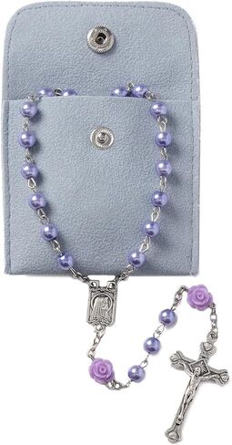 Rosary Beads Catholic for Women - Confirmation Gifts for Teenage Girl,6mm Artificial Pearls Rosary, Exquisite Gifts for Women in Kuwait
