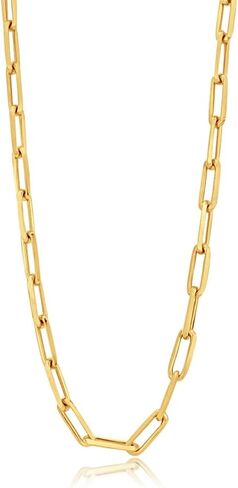 18k Gold Filled 10mm Paper Clip Everyday Necklace in Saudi Arabia