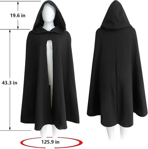 Halloween Men's Hooded Cape Adult Renaissance Medieval Costume Cape in Saudi Arabia