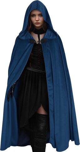 Renaissance Hooded Cloak Hobbit Halloween Medieval Costume Adult Cosplay Short Cape for Men and Women in Saudi Arabia