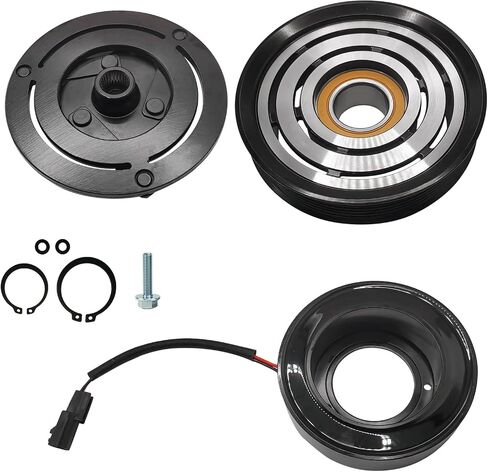 A/C Compressor Clutch Assembly Kit Plate Pulley Bearing Coil 1732 Replacement for 2013-2018 Nissan Altima 2.5L, AC Air Conditioning Compressor Clutch Coil Auto Repair Kit in Saudi Arabia