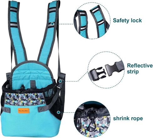 Cinf Backpack Adjustable Pet Front Cat Dog Carrier Bag Easy-Fit Traveling Hiking Camping Puppies Outdoor Use Black in Saudi Arabia