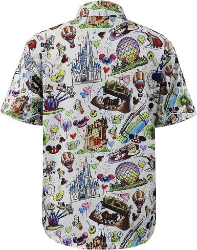 Hawaiian Shirt for Men Short Sleeve Summer Casual Button Down Vacation Tropical Shirts in Saudi Arabia