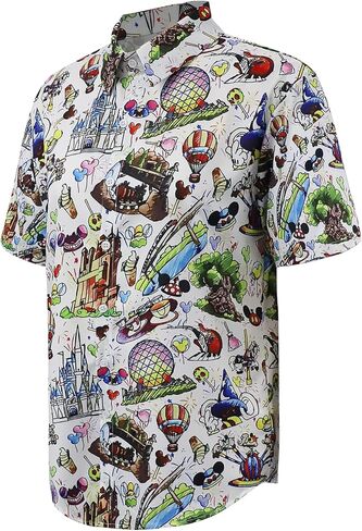 Hawaiian Shirt for Men Short Sleeve Summer Casual Button Down Vacation Tropical Shirts in Saudi Arabia