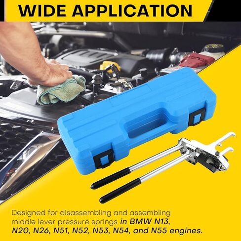 أداة تثبيت/إزالة زنبرك ضغط صمام المحرك | أداة تفكيك صمام التواء ضغط الزنبرك للمحركات متوافقة مع محركات BMW N13، N20، N26، N51، N52، N53، N54، N55 in Kuwait