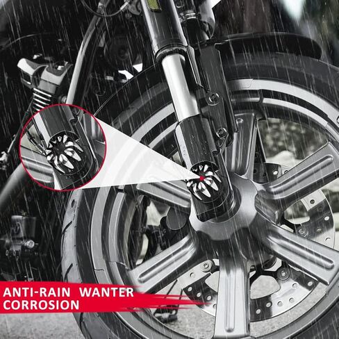 Lirun 2 قطعة غطاء المحور الأمامي بتحكم رقمي بالكمبيوتر غطاء الجوز لـ Harley Dyna Softail Electra Road Street Glide Touring Sportster 1200 Fat Boy Tri Glide in Kuwait