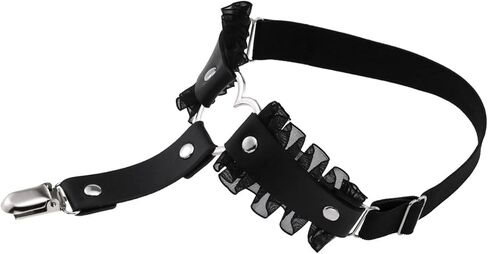YunPeng Gothic Garter Adjustable Lace Heart Thigh Leg Harness Garter Belts Punk Elastic Leg Garters for Women in Saudi Arabia
