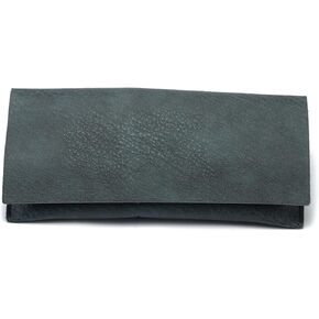 K KOME Leather 3 Pack Reading Glasses Pouch with Magnetic Clousure- Soft Slim Eyeglasses Bag Portable Cloth Eyewear Case