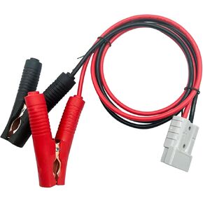 Anderson Plug Connector with Battery Alligator Clips 50A Battery Quick Connector Jumper Cable for Car Motorcycle Golf Cart Forklift Battery Charging, with 10AWG Cable Towing Winch Quick Connect Cable