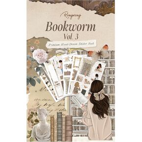 ملصقات مخططة من Rongrong Bookworm 3 موضوع للمخططين والتقويمات والمجلات - مثالية لمحبي الكتب - ملحقات سجل القصاصات - 24 صفحة in Kuwait