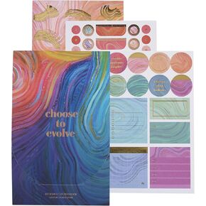 Erin Condren Classic Sticker Book in Evolve - Decorate Your Paper Crafts, Label, Color Code Your Planner and Calendar With Beautiful Stickers