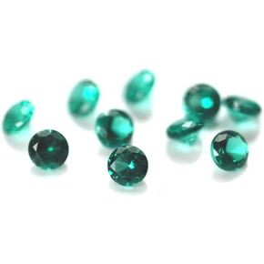 Lab Grown Emerald 50 Per Pack Small Size From 0.8mm to 3.0mm Loose Gemstones Green VVS1 Excellent Round Cut For DIY Jewelry