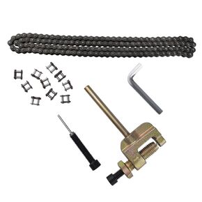 #25 Roller Chain 132 Link with Drive Chain Breaker Compatible with Razor MX500 MX650 SX500 Mcgrath Dirt Bike XRF500 MiniMoto, Fit for Motocross/Mini Bikes/Electric Dirt Bikes