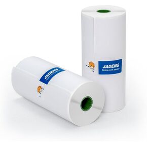 JADENS 2 Rolls Thermal Label Paper, 4×6'' Compatible with C10