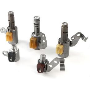 5PCS CTV Transmission Solenoid Kit, Compatible with Lexus To-yota RAV4 Camry Highlander Solara Celica, Automotive Transmission Solenoids Valve Replace Part U140E U241E U240E U140F