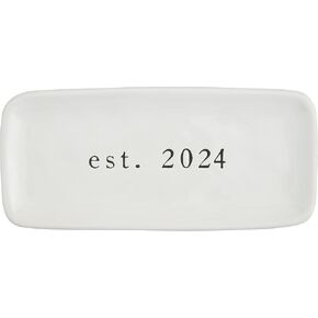 Mud Pie Mrs Everything Dish 2024, 9" x 4", WHITE