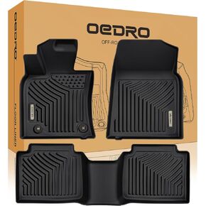 OEDRO Floor Mats Fit for Toyota Camry 2011-2007, Custom Fit Front & 2nd Row Floor Liner Set, TPE All Weather Protection Camry Car Mats, Black in Kuwait