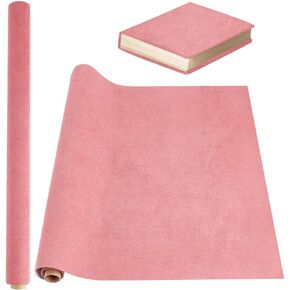OLYCRAFT 39.4x16.9 Inch Book Binding Cloth Wheat Bookcover Imitation Leather Surface with Paper Backed Book Cloth DIY Book Cloth Protective Cover for Book Binding Scrapbooking Album DIY Crafts